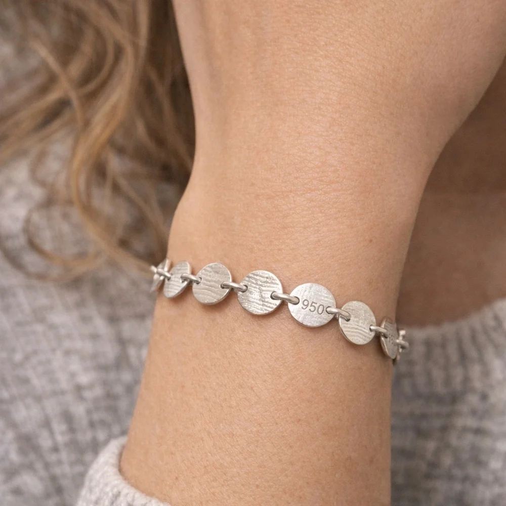 950 Silver Peruvian Artisan Disc Link Bracelet – SUMAQ